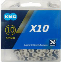 Kette 10-fach X 10 silber/schwarz