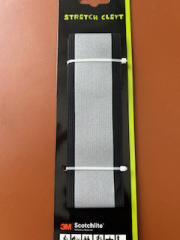 Reflexband Stretch Klett schwarz